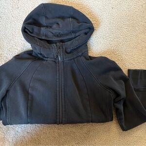 Lululemon Athletica Black Scuba Hoodie SZ 14